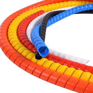 Hidrolik hortum aşınma koruması için HDPE spiral hortum koruyucu.